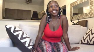 Huge tits buxom African amateur puts out on a fake casting call