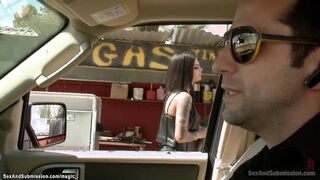 Tattooed teen is tied & screwed