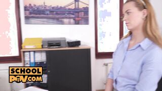 POV - Secret sex with slutty university hottie Jenny Manson