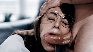 Teen gives her ass fucking virginity to a banged up priest!