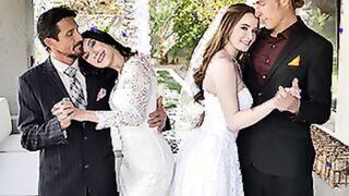 DAUGHTER SWAP An Groupsex Before The Wedding - Hazel Moore & Jazmin Luv