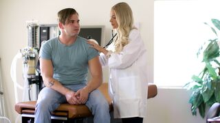 Big tits Emma Hix is a perfect blonde doc & she loves to suck a dick