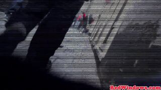Dutch Hooker In Lingerie Sucks Meat & Gets Jizzed