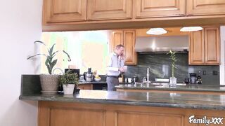 Big Breasted blonde beautiful babe Giselle Palmer gets her trimmed muff drilled