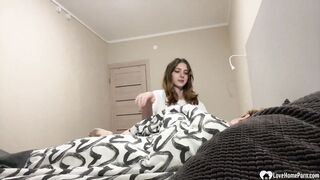 Tatted brunette babe ravaged by her new man