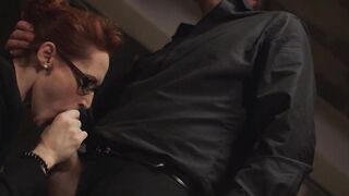 Stunning Euro MILF shows her boss what a bitch she is