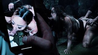 Time Stop Gang Bang w KAZUMI - Sexy Asian babe frozen in time got her holes filled up with cum