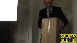 Extremely hot sub butt destroyed in BDSM threesome