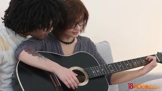 Guitar Tutor Shags 18 y. o. Redhead Wannabe Schoolgirl