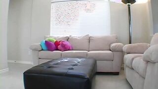 Big Breasted amateur teen teases camera