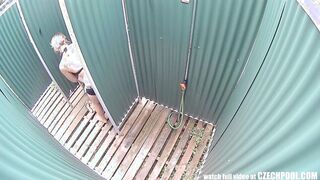 Czech hot girl in the shower looking hot