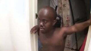 Interracial ass fucking threeway whore banged