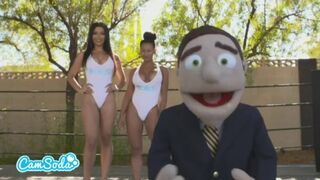 Lingerie Wrestling with Fitness & IG Models With Big Ass & Tits