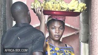 Black girl picked up for an intimate sex by a stranger