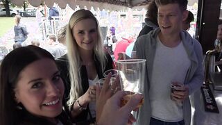 Threesome Sex on Public