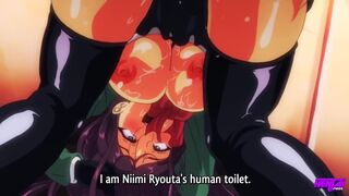 Anal fuck makes her face become an ahegao - hentai porn