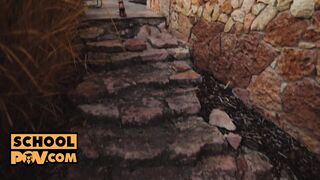 POV - Leggy blonde Angelika Grays is a horny tart for you