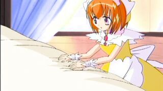 Snatch toyed anime teen gets wet