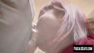 Heavy redhead hoe Donna Austin moans as her big ass is being pounded roughly by