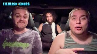 Two chubby gays tease curly Marcos & his huge dick