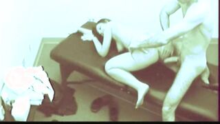 Sexy Babe in Sauna Blowjob & Fucking Caught on Cam