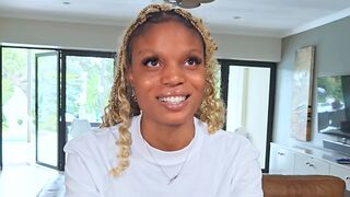 Fun African blonde ebony model does great in this casting video