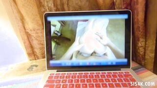 SISTERTRICK - intimidates my step sister with her home video