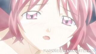 Anime babe fucking meat after blowjob