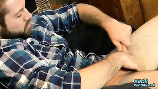 Hot Jason Flaunts His Tattoo While Jerking Off Solo