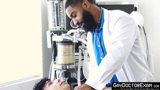 Patient Romeo Rivers gets a protein shot from doc Shadow to solve his ass fucking lu
