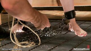 Huge dick gimp anal fucks bound whore