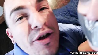 Harley Ann Wolf gagged & banged rough