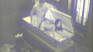 Twisted coffin fetish couple fuck