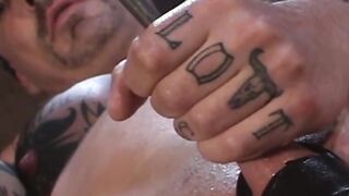 He finds a long silver rod & decides to fuck his meat in a sensational-soundin