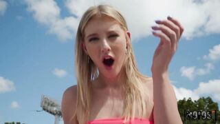 Creme Freiche in POV for Stranded Blonde Teen
