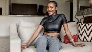 Pretty black chick starts introverted & goes wild at modeling casting call!