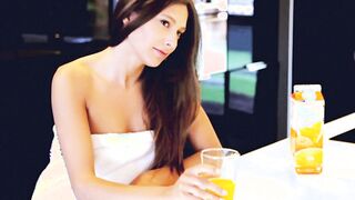 Pretty brunette Talia Mint