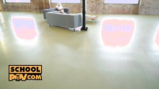 POV - Fucking Zazie Skymm in her booty & muff holes in POV