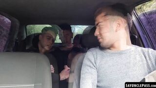 Dimitri Star & Luca Libra got into a sexy threesome fuck with Leo Blue