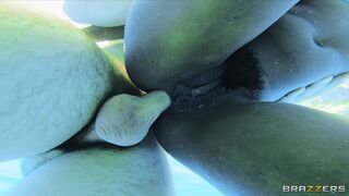 BRAZZERS Horny trophy housewife peeping on a couple who are having anal sex! - Cali Carter & Ana Foxxx