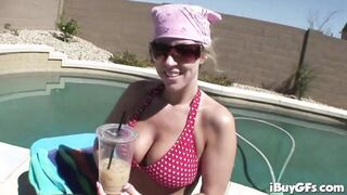 Carolyn Reese with big tits shower snatch