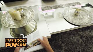 POV - Secret anal fuck with Elena Lux