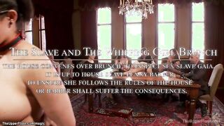 Titty Oriental & brunette fuck at party