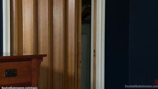 Step Dad vibrates tied & gagged teen