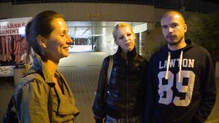 Pretty Czech Pair Gets Money for Girlfriend Exchange