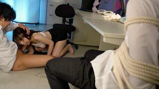 Charming office lady got ravaged after work