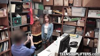 SHOPLYFTER Brooke Bliss hammered by real huge cock cop in the office