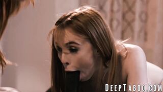 MILF Lauren Phillips & stepdaughter Madi Collins share Isiah Maxwells big black cock