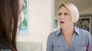 Stepmum teaches teen assfucking ride monster cock