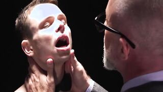 Unshaved daddy Lance Charger grind hard the smooth booty of sexy Austin